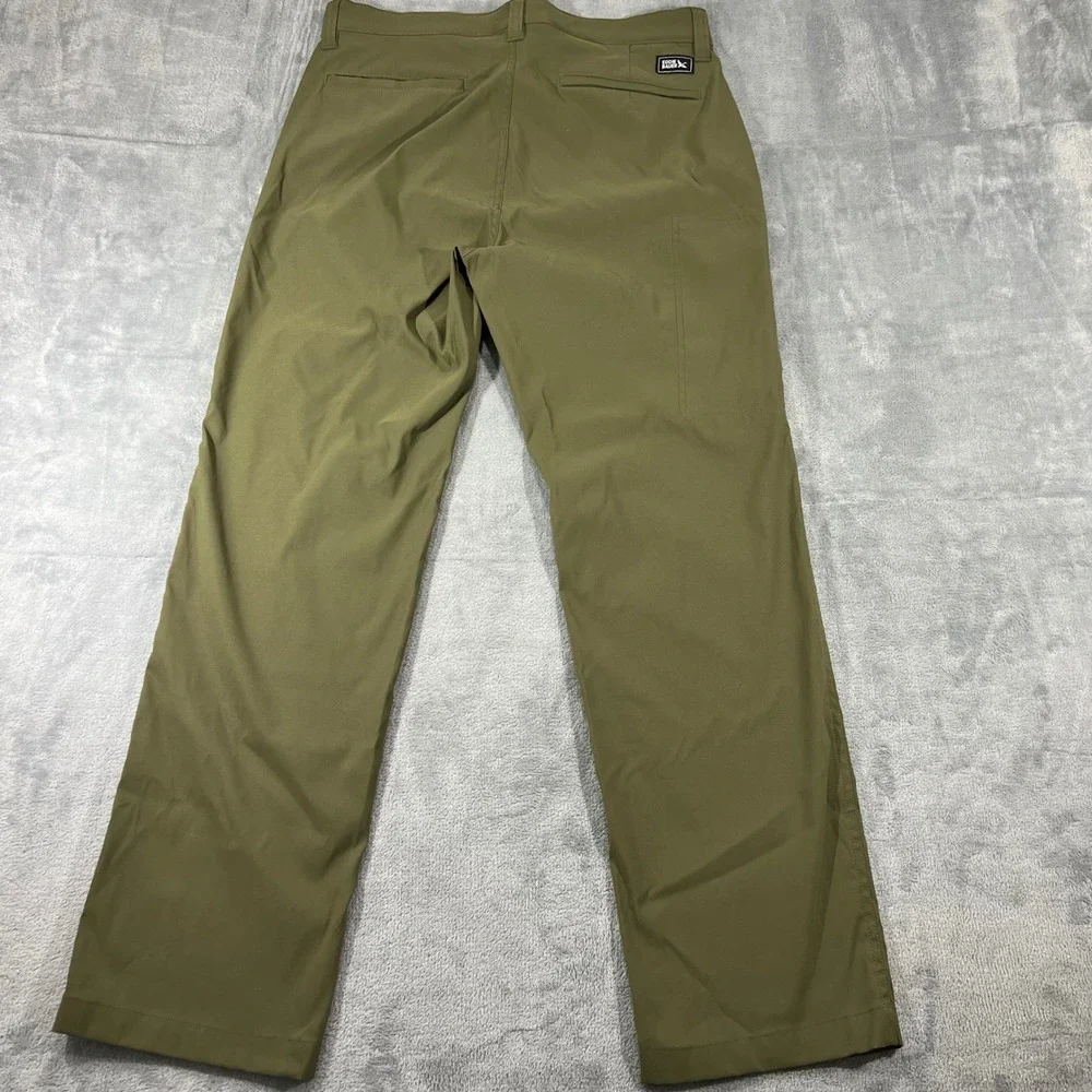 Eddie Bauer Mens Horizon Take Off Chino Olive Green Pants Stretch Outdoor 32x30 - Picture 8 of 10